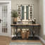 Alvardo Window Rustic Wood and Metal Wall Decor