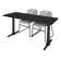 Neyland Cain T-Base training table and 2 Zeng stackable chairs