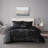 Velvet Comforter Set With Throw Pillow