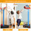 Panier de basketball pour tout-petits à hauteur réglable de 53,5 po (ballon inclus)-62240987