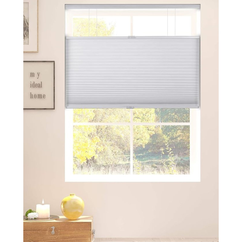 Blackout White Cellular Shade, 35"W x 72"L