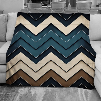 Chevron Fleece Blanket