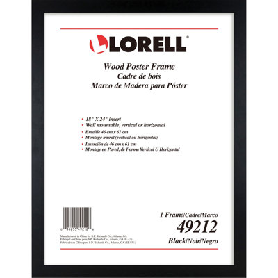 Cadre simple en plastique mat noir