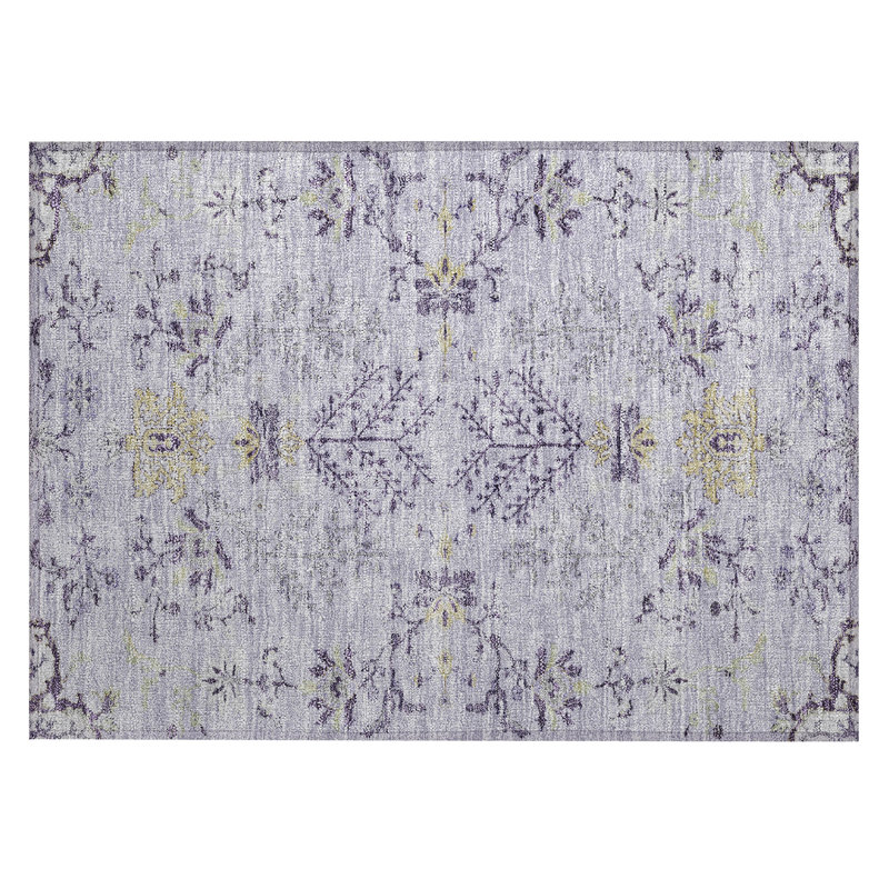 Machine Washable Indoor/Outdoor Cicel ACN1156 Lavender Rug