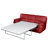 Heppman Genuine Leather 3-Seat Fold-out Sleeper Sofa-515990298