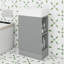 Petit meuble-lavabo 18,6 po avec lavabo, armoire de salle de bain avec tablette à deux niveaux, porte-papier hygiénique et porte à fermeture douce-114193836