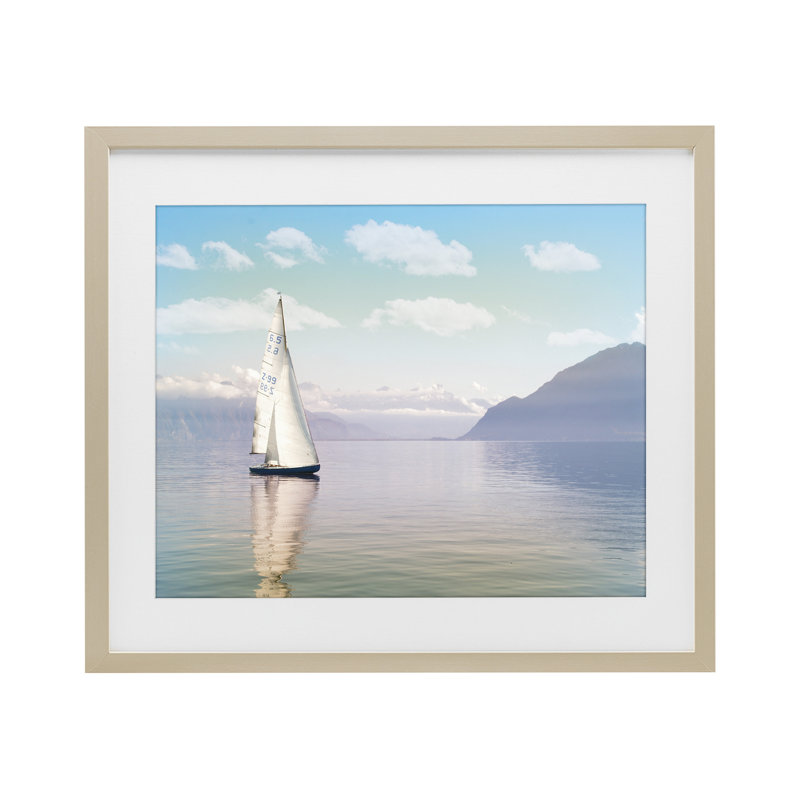 «Ocean Sails Lounging», reproduction encadrée sous verre, conception de Marcus Prime, H 13 po x l 16 po
