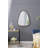 Irregular Wall Mirror with Wood Frame