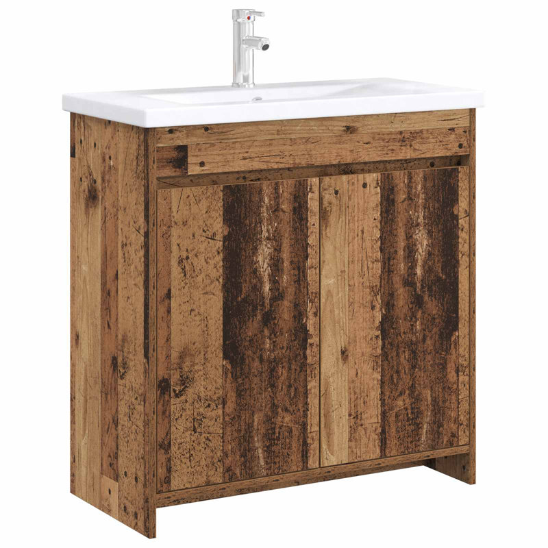 78.5cm Bathroom Vanity Base Only, Old Wood