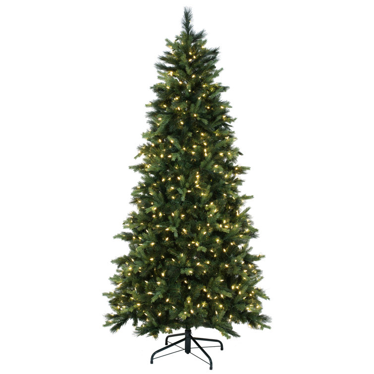 Lighted Artificial Spruce Christmas Tree