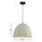 Kristen 1-Light Dimmable Metal and Concrete Dome Pendant