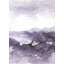«Purple Cloud - Shapes Living», reproduction encadrée