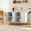 47.8'' Modern Sideboard Cabinet with 4 Embossed Pattern Doors for Kitchen, Living Room-1038954087