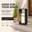 Quankoach Stainless Steel Outdoor Bollard Light 43cm