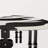 Black White Creative Geometric Art Irregular Table-563354310
