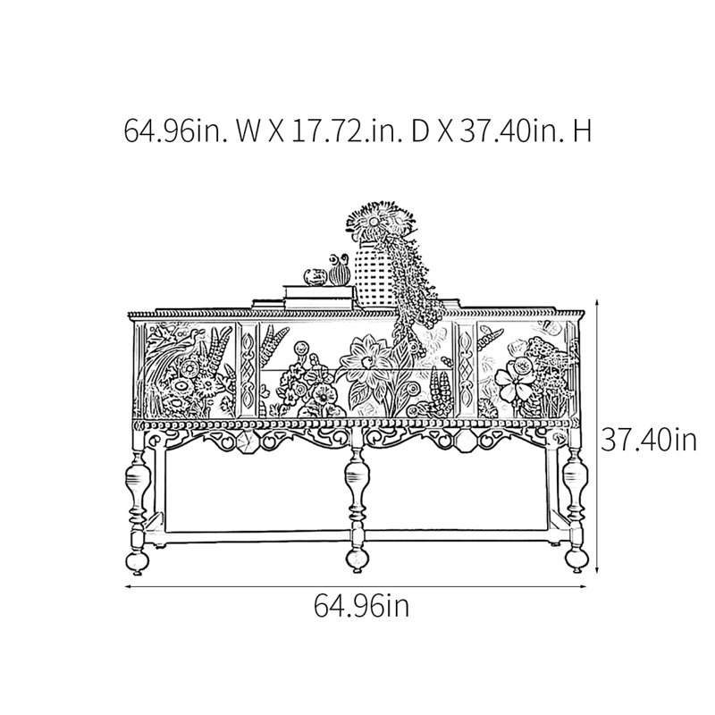 Rural Classical Multifunctional Console Table
