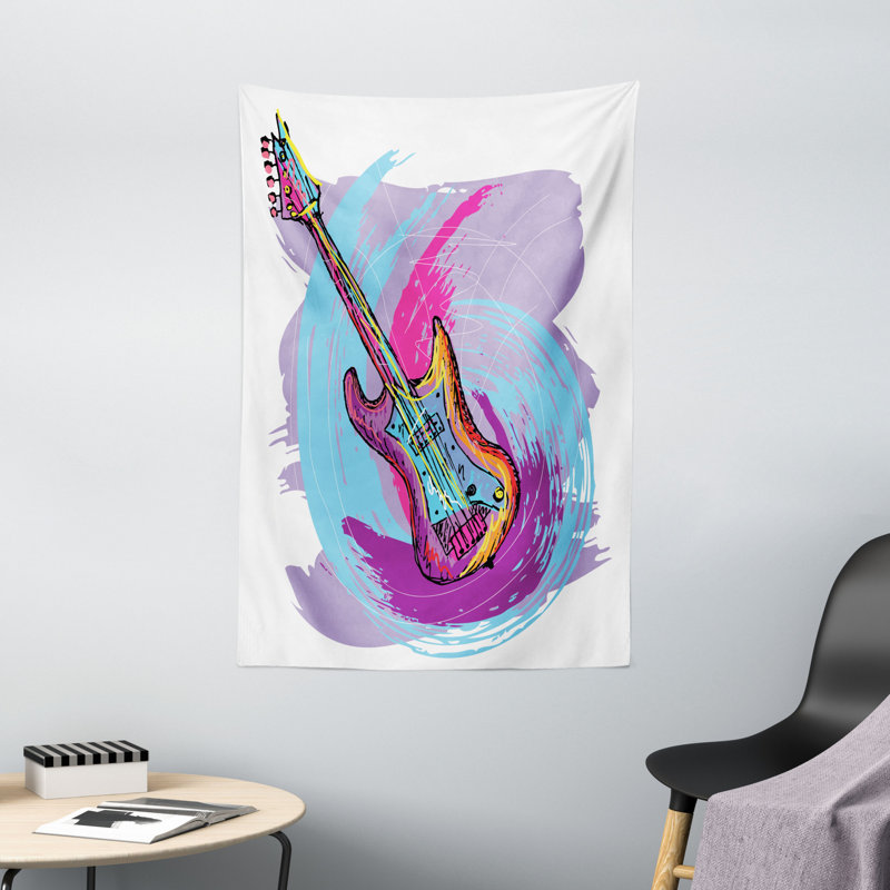 Tapisserie grunge en polyester, H 60 po x l 40 po