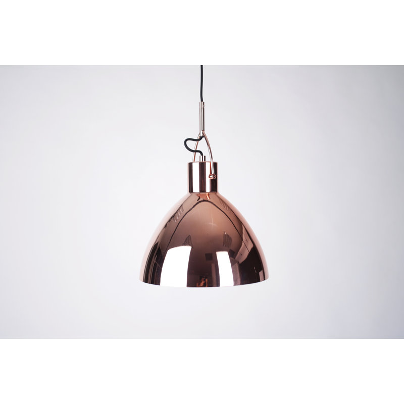 Krauss 1 - Light Single Pendant, Copper, 7.9" H x 8.6" W x 8.6" D