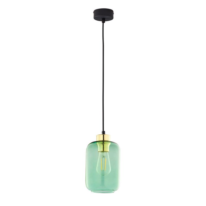 Schaefer 1 - Light Single Jar Pendant, Green Incorrect