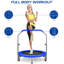 Blue Elephant 1.02cm Round Fitness Trampoline with Handlebar-1665302214