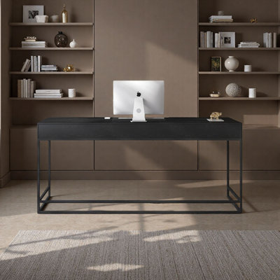 Modern Italian Minimalist Desk with Ash Wood