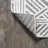 Raphael High-Low Pile Art Deco Geometric White/Black Indoor/Outdoor Rug-384503904