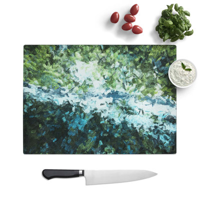 Glass Forest Road in Abstract Chopping Board