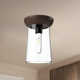 Tabitha Single Light Glass Flush Mount
