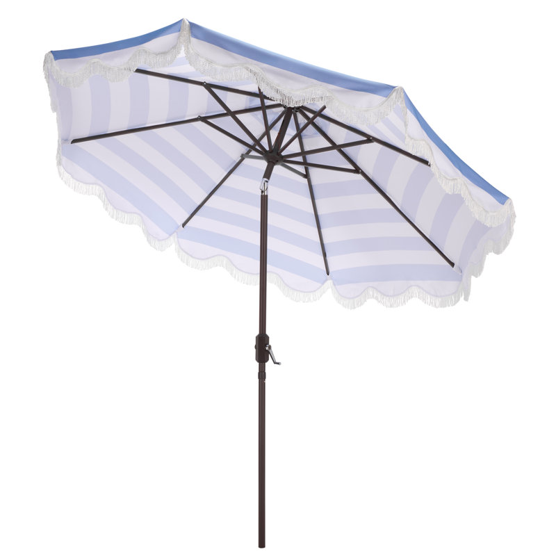 256.01cm Market Parasol, Baby Blue Stripe