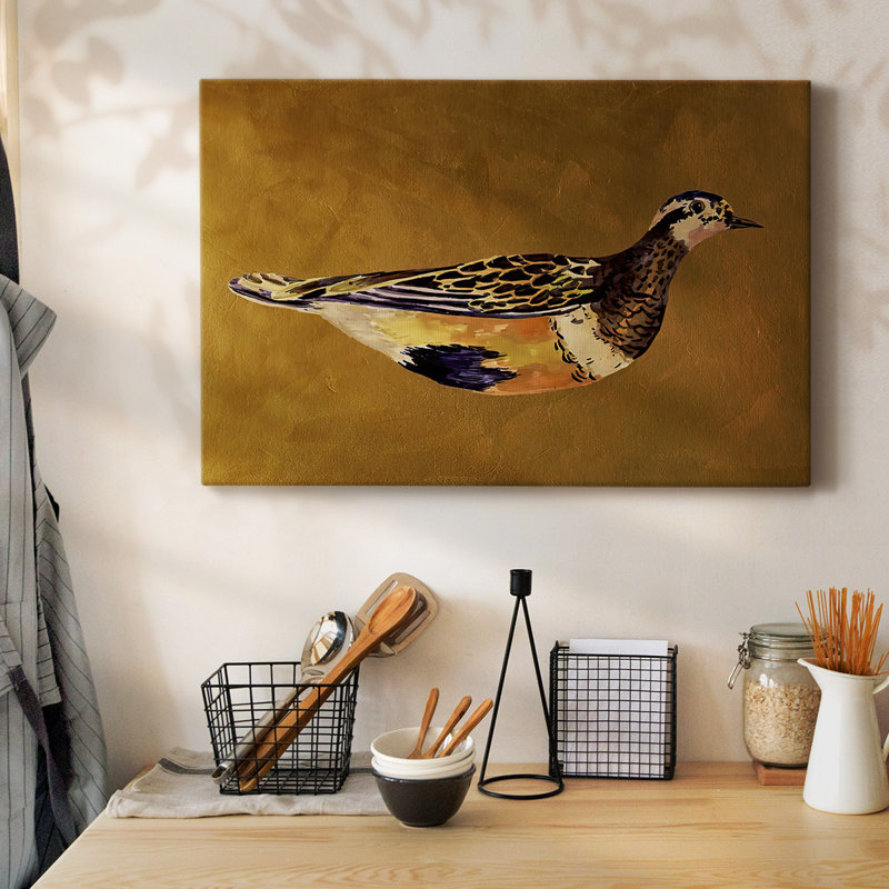 «Feathered Friend II», toile tendue avec châssis, H 24 po x l 36 po
