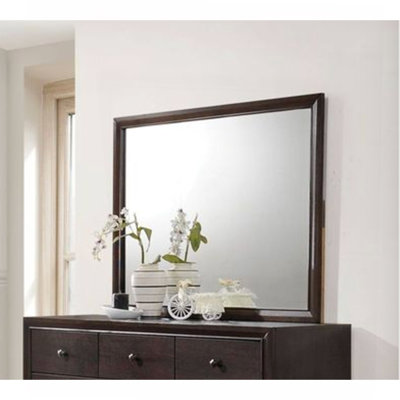 Miroir à finition espresso