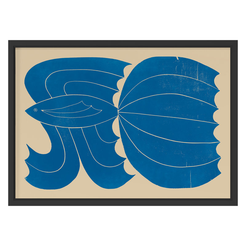 Fish Print by Harris, Nate, Black Single Picture Framed