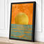 Horizon and Sun Minimalist - Wrapped Canvas-572279312-572279326