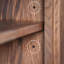 Meuble télé rétro rétractable en bois massif
