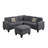Upholstered L-Shaped Sectional Left Hand Facing-25657825