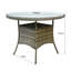 Twigg 4 - Person Premium All-Weather Wicker Patio Dining Set with Round Table , Cushions Included