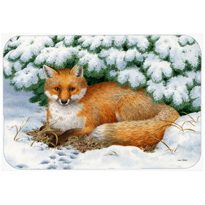 Winter Fox Glass Cutting Board