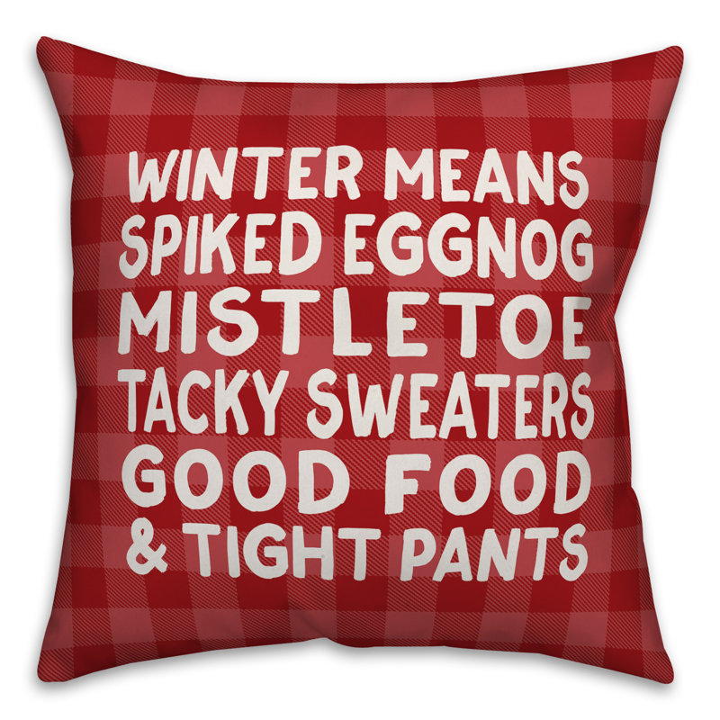 Plaid Pillow Cover, 20" x 20"