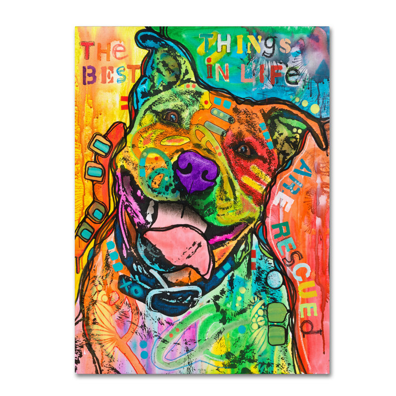 «The Best Things in Life», impression sur toile tendue, H 19 po x l 14 po