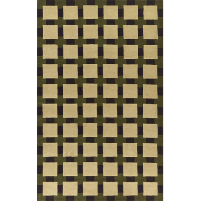 Hand-Tufted Geometric Rug