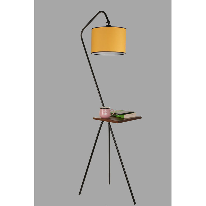 Lampe de table sur pied 73 "Spann, Moutarde