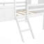 Lit mezzanine simple en bois avec deux fenêtres latérales