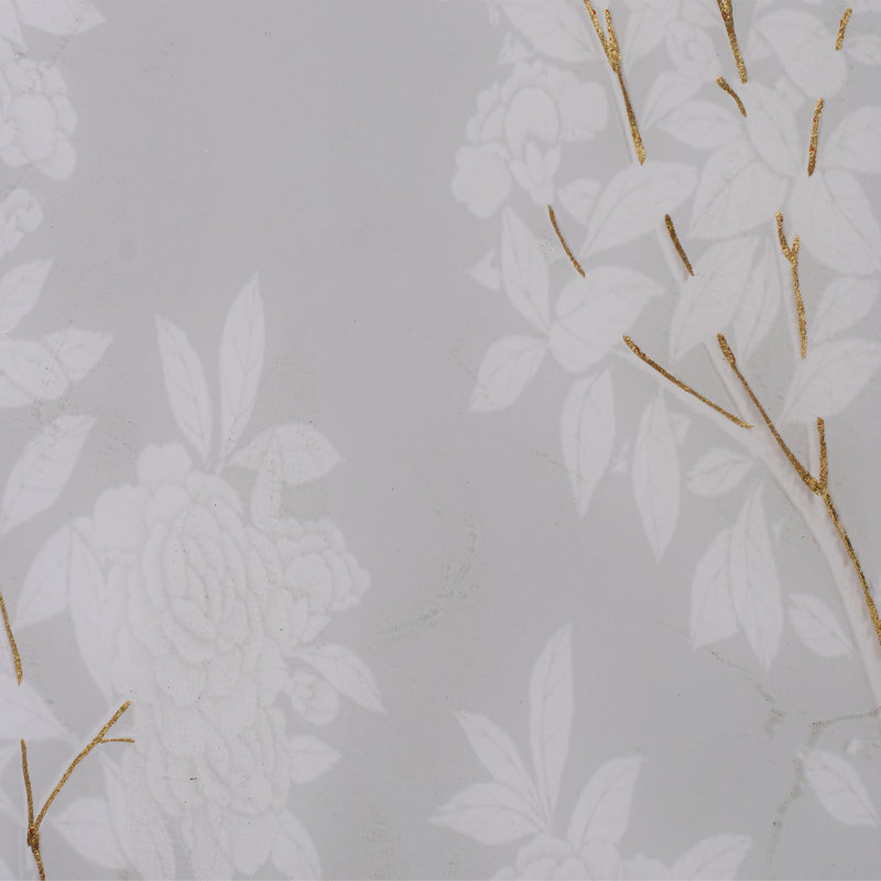 Garland Floral Accent Side Table, Dove