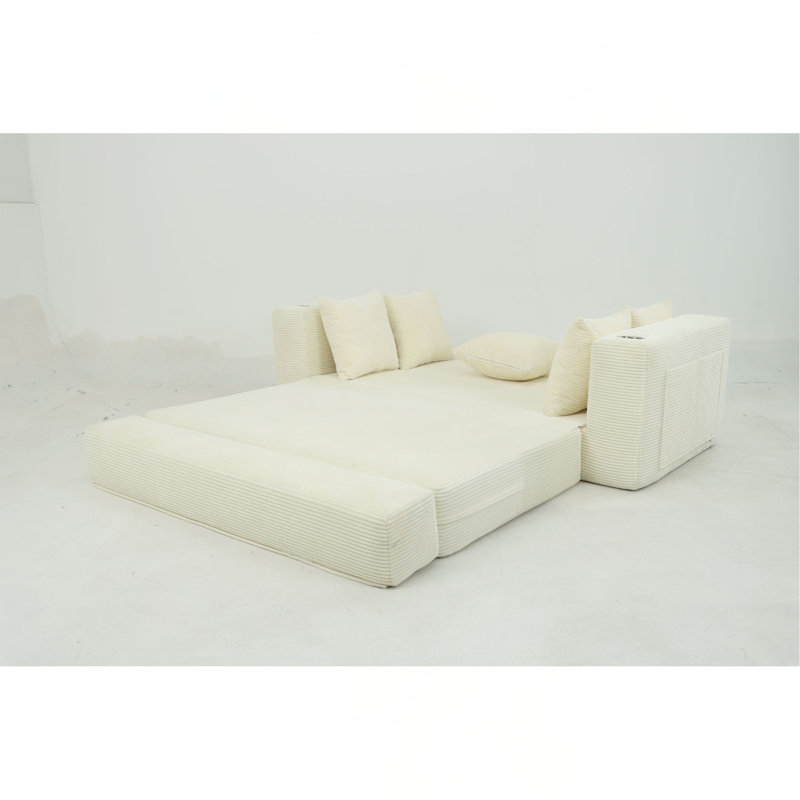 Canapé-lit pliant 76 po, Beige