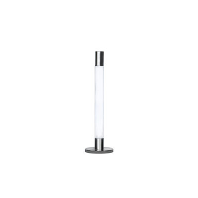 Tall Silver Metal Candlestick 3"D X 11"H