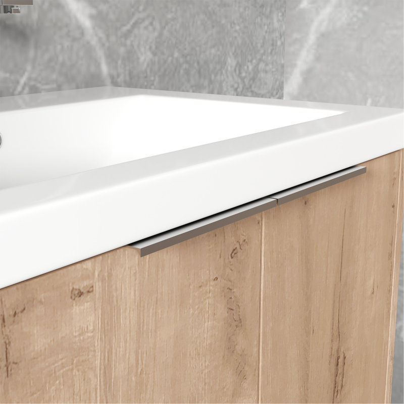Meuble-lavabo élégant avec rangement abondant et design élégant