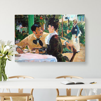 At Father Lathuille by Edouard Manet - Wrapped Canvas Painting