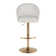 Matisse Highback Adjustable Barstool With Rounded T Footrest - Set Of 2