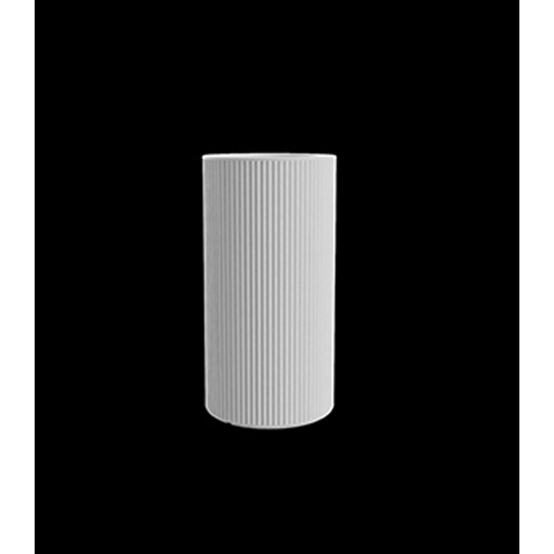 Gatsby Round Basic Planter by Ramón Esteve, Taupe, 31.5" H x 15.75" W x 15.75" D