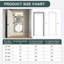 Porte intérieure 36 po x 36 po à 6 panneaux intérieurs à âme creuse et pré-suspendue pour salle de bain, garde-manger, porte intérieure pour buanderie, droitier-122258960-122567821